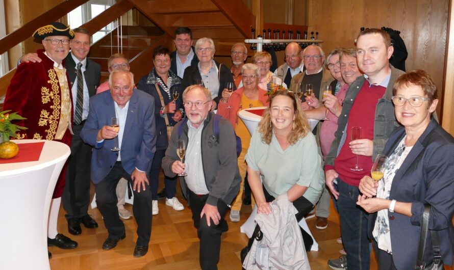 Besuch unserer Freunde aus Tigy bei der Leimener Weinkerwe 2022